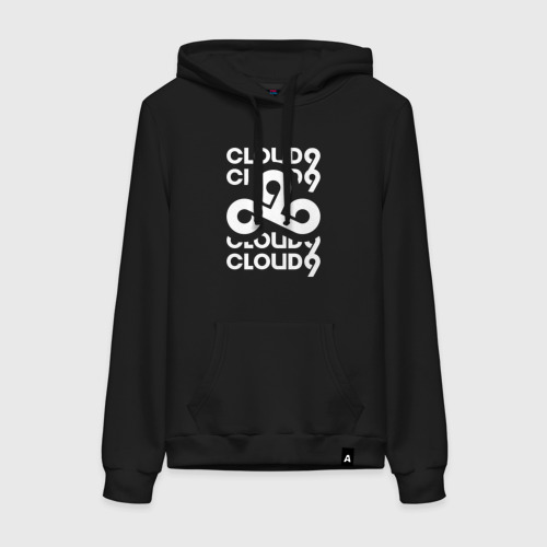 Женская толстовка хлопок Cloud9 - in logo, цвет черный