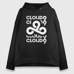 Женское худи Oversize хлопок Cloud9 - in logo