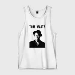 Мужская майка хлопок Tom Waits black white portrait