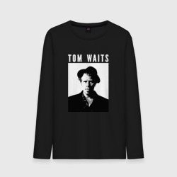 Мужской лонгслив хлопок Tom Waits portrait in hat