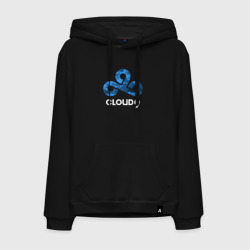 Мужская толстовка хлопок Cloud9 - blue cloud logo