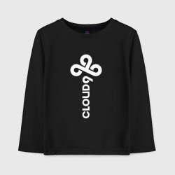 Детский лонгслив хлопок Cloud9 - vertical logo