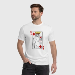 Мужская футболка хлопок Король - скуф - фото 2