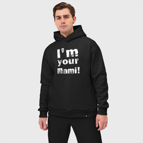 Мужской костюм oversize хлопок Риа Рипли - I'm Your Mami, цвет черный - фото 3