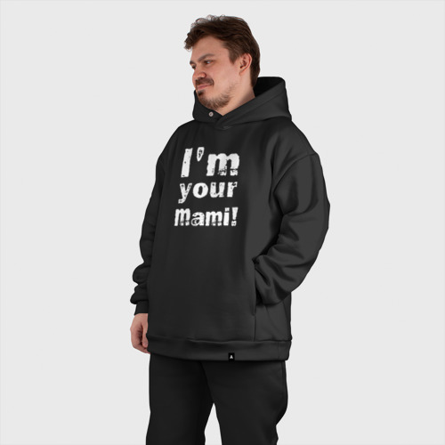 Мужской костюм oversize хлопок Риа Рипли - I'm Your Mami, цвет черный - фото 7