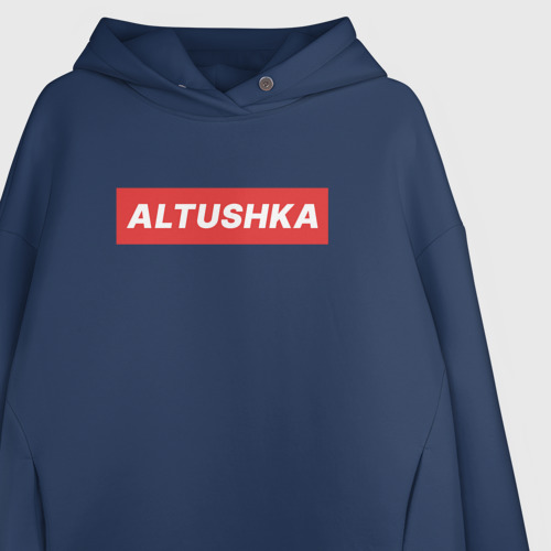 Женское худи Oversize хлопок Altushka, цвет темно-синий - фото 3