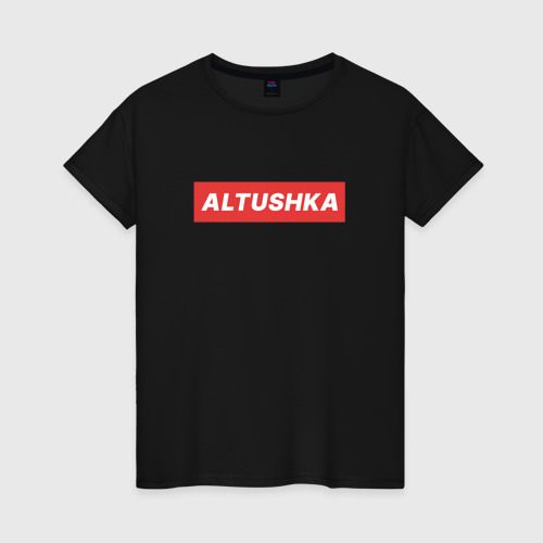 Женская футболка хлопок Altushka, цвет черный