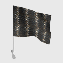 Блестящая металлическая броня – Флаг для автомобиля с принтом купить