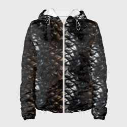 Блестящая металлическая  броня – Женская куртка 3D с принтом купить со скидкой в -10%