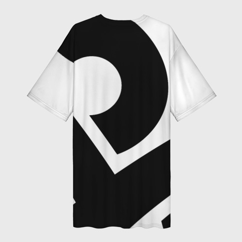 Платье-футболка 3D Cloud9 - black and white, цвет 3D печать - фото 2