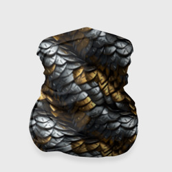 Черная золотистая броня – Бандана-труба 3D с принтом купить