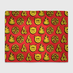 Плед 3D 666 y2k emoji pattern