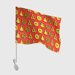 Флаг для автомобиля 666 y2k emoji pattern