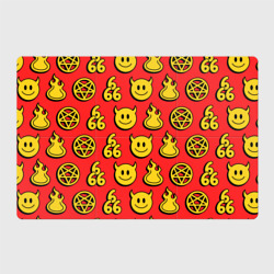 Магнитный плакат 3Х2 666 y2k emoji pattern