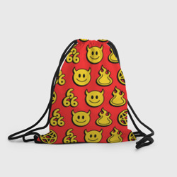 Рюкзак-мешок 3D 666 y2k emoji pattern