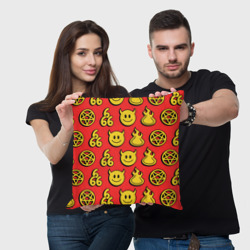 Подушка 3D 666 y2k emoji pattern - фото 2