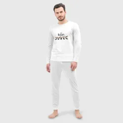 Мужская пижама с лонгсливом хлопок Битлс бигли - фото 2