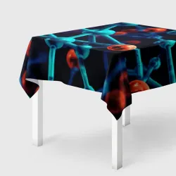 Скатерть 3D Молекулы под микроскопом 