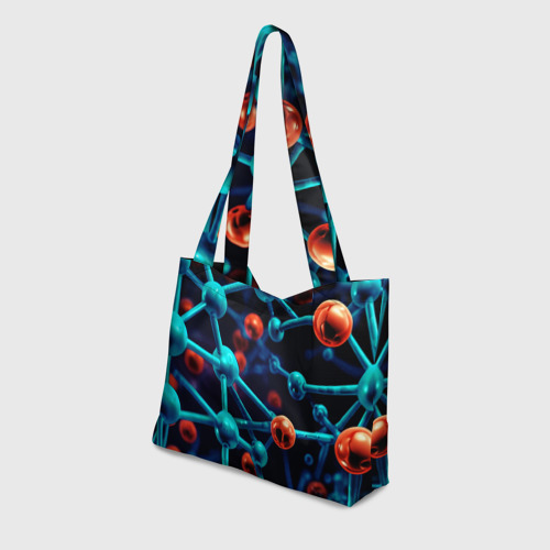 Пляжная сумка 3D Молекулы под микроскопом  - фото 3