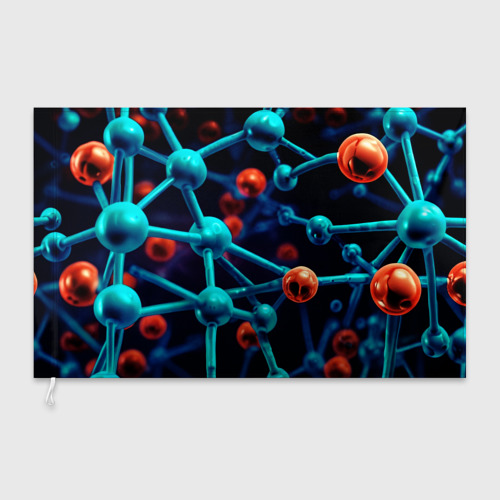 Флаг 3D Молекулы под микроскопом  - фото 3