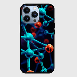 Чехол для iPhone 13 Pro Молекулы под микроскопом 