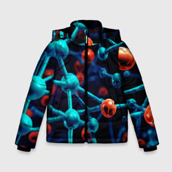 Зимняя куртка для мальчиков 3D Молекулы под микроскопом 