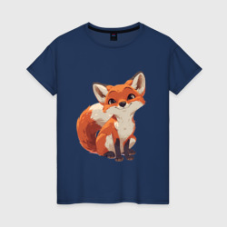 Cute little fox – Футболка из хлопка с принтом купить со скидкой в -20%
