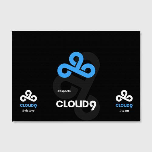 Холст прямоугольный Cloud9 - esports, цвет 3D печать - фото 2