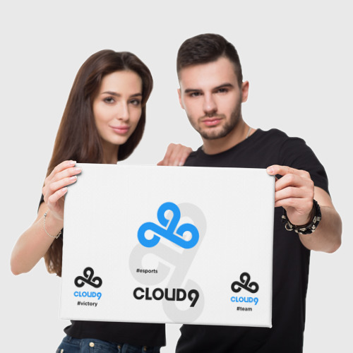 Холст прямоугольный Cloud9 - esports white, цвет 3D печать - фото 5