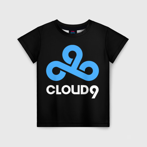 Детская футболка 3D Cloud9 - esports logo, цвет 3D печать