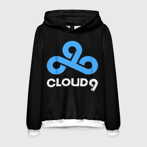 Мужская толстовка 3D Cloud9 - esports logo, цвет белый