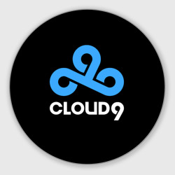 Круглый коврик для мышки Cloud9 - esports logo