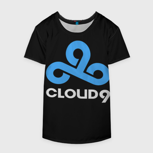 Накидка на куртку 3D Cloud9 - esports logo, цвет 3D печать - фото 4