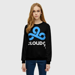 Женский свитшот 3D Cloud9 - esports logo - фото 2