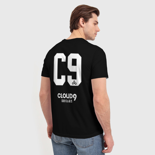 Мужская футболка 3D Cloud9 - esports team, цвет 3D печать - фото 4
