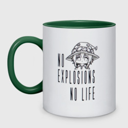 Кружка двухцветная No explosions no life