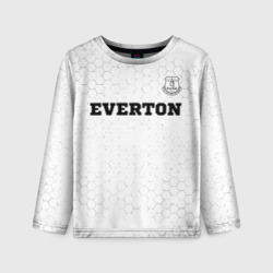 Детский лонгслив 3D Everton sport на светлом фоне посередине