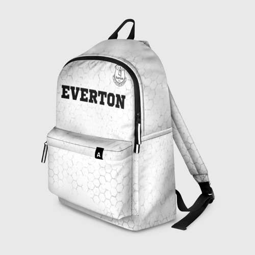 Рюкзак с принтом Everton sport на светлом фоне посередине, вид спереди №1