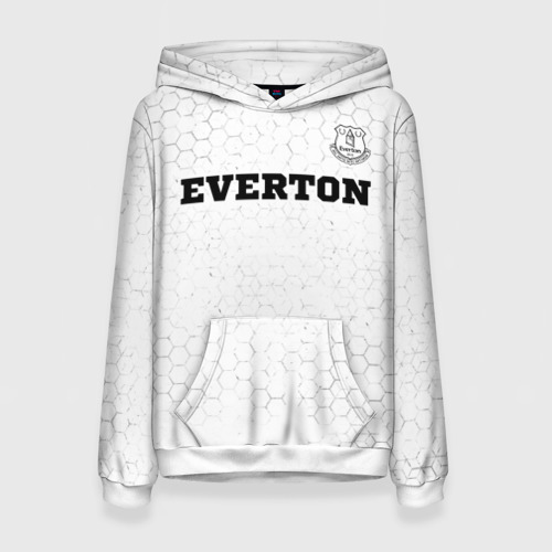 Женская толстовка 3D Everton sport на светлом фоне посередине, цвет 3D печать