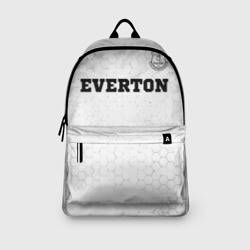Рюкзак с принтом Everton sport на светлом фоне посередине для любого человека, вид спереди №3. Цвет основы: белый