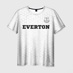 Мужская футболка 3D Everton sport на светлом фоне посередине