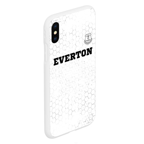 Чехол для iPhone XS Max матовый Everton sport на светлом фоне посередине - фото 3