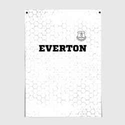 Постер Everton sport на светлом фоне посередине