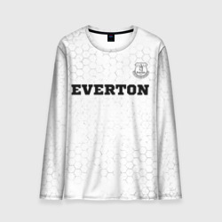 Мужской лонгслив 3D Everton sport на светлом фоне посередине