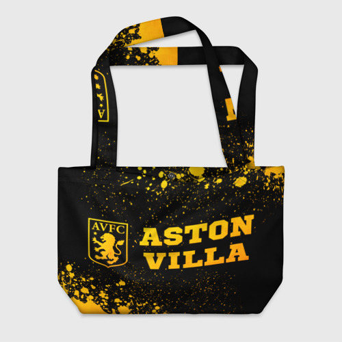 Пляжная сумка 3D Aston Villa - gold gradient по-горизонтали