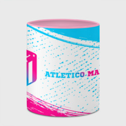 Кружка с полной запечаткой Atletico Madrid neon gradient style по-горизонтали - фото 2