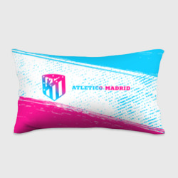 Подушка 3D антистресс Atletico Madrid neon gradient style по-горизонтали