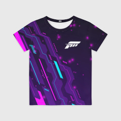 Детская футболка 3D Forza Horizon neon gaming