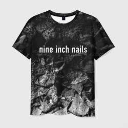 Мужская футболка 3D Nine Inch Nails black graphite