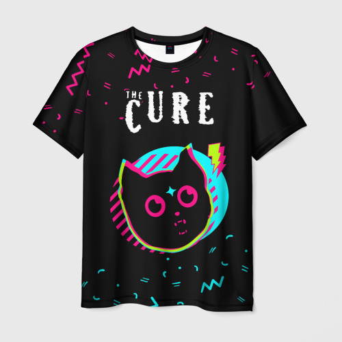 Мужская футболка 3D The Cure - rock star cat, цвет 3D печать